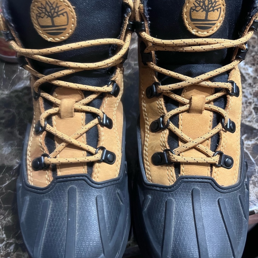 Timberland Black and Tan Outdoor Boots